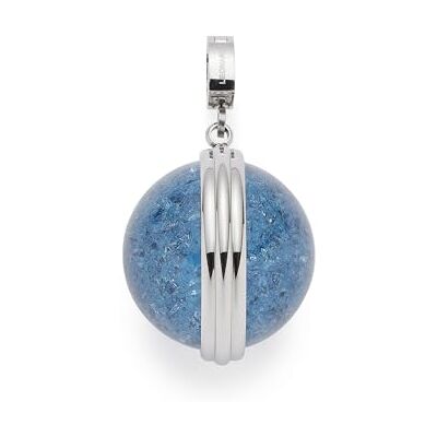 JEWELS BY LEONARDO Anhänger Clip & Mix Snowball • Ketten-Anhänger aus silberfarbenem Edelstahl • große jeansblaue Kristallperle in Crackle-Optik • Clip M (4,8 mm Ø) • Schmuck Geschenk Damen • 025649 JEWELS BY LEONARDO Anhänger Clip & Mix Snowball • Ketten-Anhänger aus silberfarbenem Edelstahl • große jeansblaue Kristallperle in Crackle-Optik • Clip M (4,8 mm Ø) • Schmuck Geschenk Damen • 025649