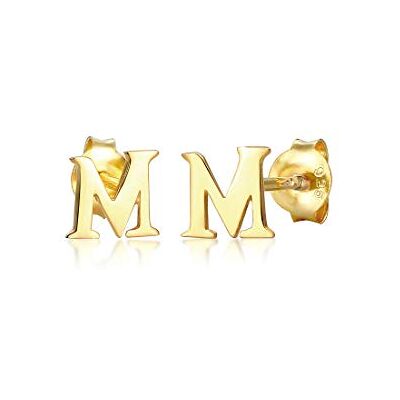 Elli Ohrringe Stecker Buchstabe M Initialen Minimal 925 Silber Elli Ohrringe Stecker Buchstabe M Initialen Minimal 925 Silber