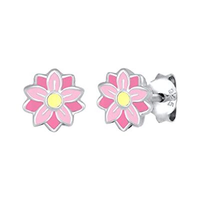 Elli Ohrringe Kinder Blume Pastel Emaille in 925 Sterling Silber Elli Ohrringe Kinder Blume Pastel Emaille in 925 Sterling Silber