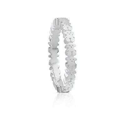 TOUS Damen Ring aus Sterlingsilber mit Bärenmotiv, Gr. 14, elegant und vielseitig, gerade Kollektion TOUS Damen Ring aus Sterlingsilber mit Bärenmotiv, Gr. 14, elegant und vielseitig, gerade Kollektion