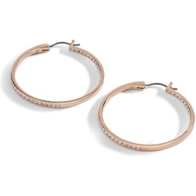 Swarovski Sommerset Kreolen, Weiß, Roségold-Legierungsschicht Swarovski Sommerset Kreolen, Weiß, Roségold-Legierungsschicht