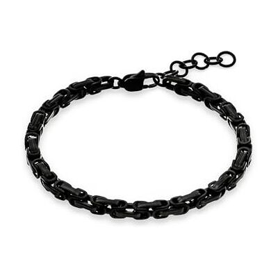 S. Oliver Herren Bracelet Armband aus mattiertem Edelstahl IP Schwarz Verstellbar bis 22 cm wasserfest & hautfreundlich S. Oliver Herren Bracelet Armband aus mattiertem Edelstahl IP Schwarz Verstellbar bis 22 cm wasserfest & hautfreundlich