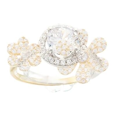 Brilio Silver Ring Charming Gold Plated Open Ring mit Zirkonen RI075Y sBS3575 Marke, Estándar, Nicht-Edelmetall, Kein Edelstein Brilio Silver Ring Charming Gold Plated Open Ring mit Zirkonen RI075Y sBS3575 Marke, Estándar, Nicht-Edelmetall, Kein Edelstein