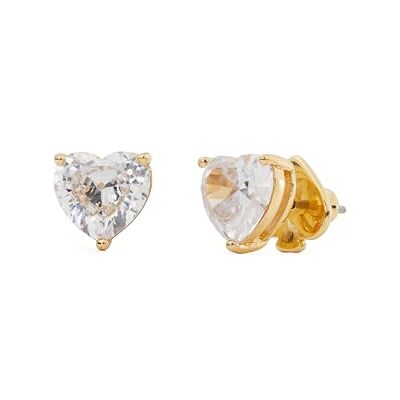 kate spade new york My Love Herz-Ohrstecker, Klar/Gold kate spade new york My Love Herz-Ohrstecker, Klar/Gold