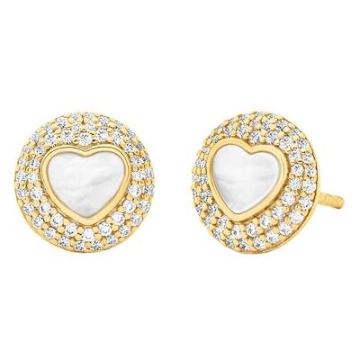 Michael Kors Ohrringe MKC1848710 Damen Ohrstecker Sterling-Silber 925 Gold weiß Zirkonia Michael Kors Ohrringe MKC1848710 Damen Ohrstecker Sterling-Silber 925 Gold weiß Zirkonia