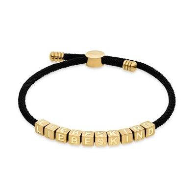 LIEBESKIND BERLIN Bracelet Elegantes Armband aus poliertem Edelstahl IP Gold Verstellbar bis 21 cm wasserfest & hautfreundlich LIEBESKIND BERLIN Bracelet Elegantes Armband aus poliertem Edelstahl IP Gold Verstellbar bis 21 cm wasserfest & hautfreundlich