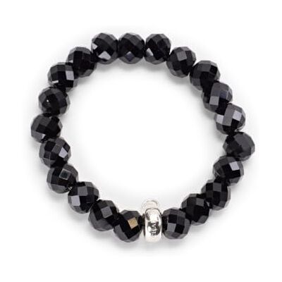 THOMAS SABO Damen-Armband 925 Silber Synthetischer Saphir schwarz 17.5 cm X0035-023-11-L THOMAS SABO Damen-Armband 925 Silber Synthetischer Saphir schwarz 17.5 cm X0035-023-11-L