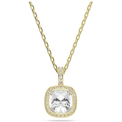 Swarovski Una Angelic Anhänger, Kissenform-Schliff, Weiß, 18 Karat Vergoldet Swarovski Una Angelic Anhänger, Kissenform-Schliff, Weiß, 18 Karat Vergoldet