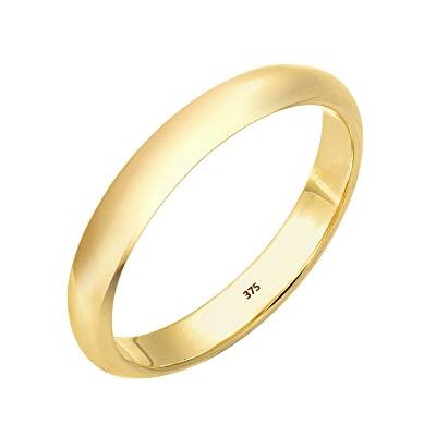 Elli PREMIUM Ring Damen Ehering Klassisch aus 375 Gelbgold Elli PREMIUM Ring Damen Ehering Klassisch aus 375 Gelbgold