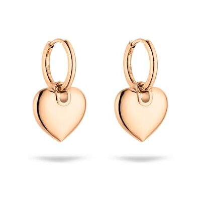 S. Oliver Ohrring Elegante Creolen aus poliertem Edelstahl roségold wasserfest & hautfreundlich S. Oliver Ohrring Elegante Creolen aus poliertem Edelstahl roségold wasserfest & hautfreundlich