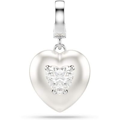 Swarovski Idyllia Charm, Verschiedene Schliffe, Perlfarbene Beschichtung, Herz, Weiß, Rhodiniert Swarovski Idyllia Charm, Verschiedene Schliffe, Perlfarbene Beschichtung, Herz, Weiß, Rhodiniert