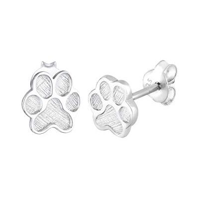 Elli Ohrringe Damen Pfoten Abdruck Hund Katze in 925 Sterling Silber Elli Ohrringe Damen Pfoten Abdruck Hund Katze in 925 Sterling Silber
