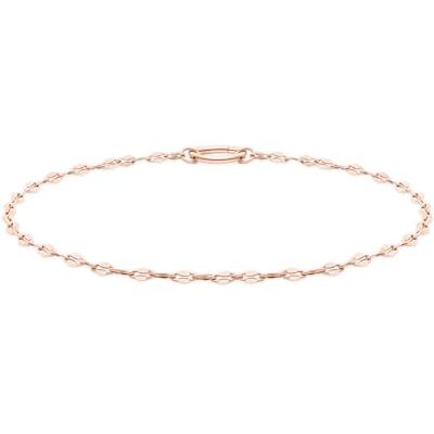 Tamaris Anklet Elegantes Fußkettchen aus poliertem Edelstahl IP Roségold Lip Chain verstellbar bis 25 cm wasserfest & hautfreundlich Tamaris Anklet Elegantes Fußkettchen aus poliertem Edelstahl IP Roségold Lip Chain verstellbar bis 25 cm wasserfest & hautfreundlich