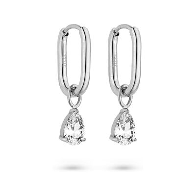S. Oliver Ohrring Elegante Creolen aus poliertem Edelstahl silber wasserfest & hautfreundlich S. Oliver Ohrring Elegante Creolen aus poliertem Edelstahl silber wasserfest & hautfreundlich