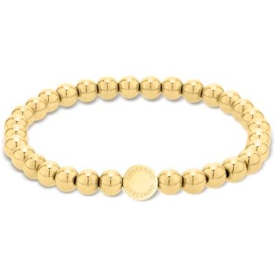 LIEBESKIND BERLIN Bracelet Elegantes Armband aus poliertem Edelstahl IP Gold Verstellbar bis 18 cm wasserfest & hautfreundlich LIEBESKIND BERLIN Bracelet Elegantes Armband aus poliertem Edelstahl IP Gold Verstellbar bis 18 cm wasserfest & hautfreundlich