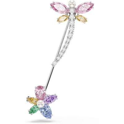 Swarovski x Ariana Grande Brosche, Verschiedene Schliffe, Libelle, Mehrfarbig, Rhodiniert Swarovski x Ariana Grande Brosche, Verschiedene Schliffe, Libelle, Mehrfarbig, Rhodiniert