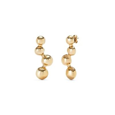 Uno de 50 UNOde50 Ohrringe, vergoldet mit 18 Karat Gold und vier Kugeln in Blasenform, handgefertigter Schmuck, hergestellt in Spanien, Einheitsgröße, Gelbgold, Kein Edelstein Uno de 50 UNOde50 Ohrringe, vergoldet mit 18 Karat Gold und vier Kugeln in Blasenform, handgefertigter Schmuck, hergestellt in Spanien, Einheitsgröße, Gelbgold, Kein Edelstein
