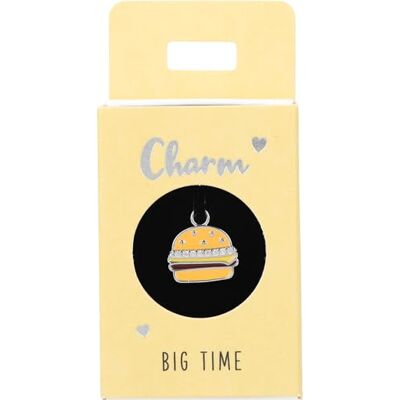 Depesche 11834-063 Charm Hamburger, versilberter Anhänger für Halsketten, Armband und Ohrringe, ideal als kleines Geschenk Depesche 11834-063 Charm Hamburger, versilberter Anhänger für Halsketten, Armband und Ohrringe, ideal als kleines Geschenk