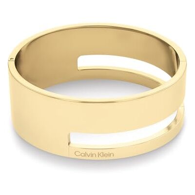 Calvin Armreif für Damen Kollektion GEOMETRIC ESSENTIALS aus Edelstahl und Gelbgold Calvin Armreif für Damen Kollektion GEOMETRIC ESSENTIALS aus Edelstahl und Gelbgold
