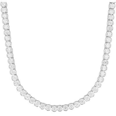 JOOP! Collier 925 Sterling Silber Damen Halsschmuck, mit Zirkonia synth., 42+3 cm, Weiß, Kommt in Schmuck Geschenk Box, 2038911 JOOP! Collier 925 Sterling Silber Damen Halsschmuck, mit Zirkonia synth., 42+3 cm, Weiß, Kommt in Schmuck Geschenk Box, 2038911