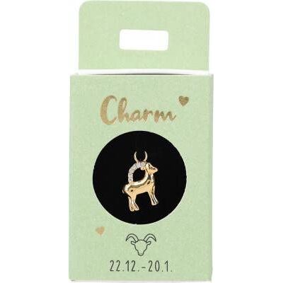 Depesche 11834-021 Charm Steinbock, vergoldeter Anhänger für Halsketten, Armband und Ohrringe, ideal als kleines Geschenk Depesche 11834-021 Charm Steinbock, vergoldeter Anhänger für Halsketten, Armband und Ohrringe, ideal als kleines Geschenk