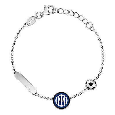 Inter F.C. nationales Armband aus Stahl für Kinder, Piccola, Edelstahl, Kein Edelstein Inter F.C. nationales Armband aus Stahl für Kinder, Piccola, Edelstahl, Kein Edelstein