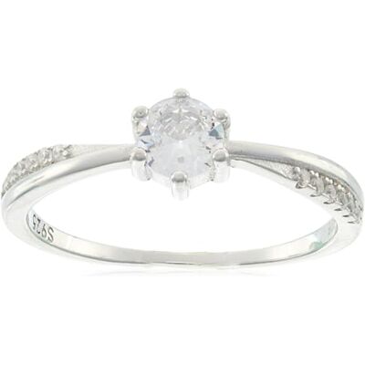 Beneto Beautiful Silver Ring with Clear Zircons AGG304L Circuit: 56 mm sBE1392-56, Estándar, Nicht-Edelmetall, Kein Edelstein Beneto Beautiful Silver Ring with Clear Zircons AGG304L Circuit: 56 mm sBE1392-56, Estándar, Nicht-Edelmetall, Kein Edelstein