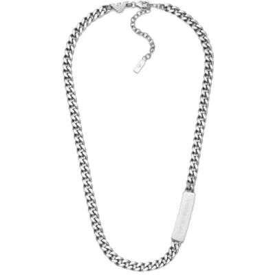 Giorgio Armani Herren Silberfarbene Halskette, EGS3303040 Giorgio Armani Herren Silberfarbene Halskette, EGS3303040