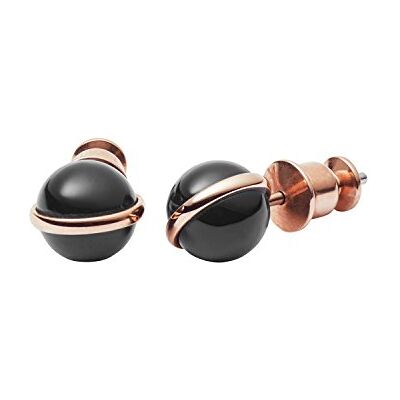 Skagen Damen Edelstahl Ohrringe, rund mit Pfostenverschluss Skagen Damen Edelstahl Ohrringe, rund mit Pfostenverschluss