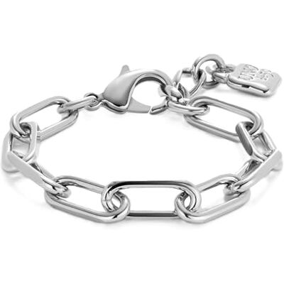 Uno de 50 – Armband aus der Be Brave Kollektion für Damen, 925er Sterlingsilber, silberfarben, Größe M Uno de 50 – Armband aus der Be Brave Kollektion für Damen, 925er Sterlingsilber, silberfarben, Größe M