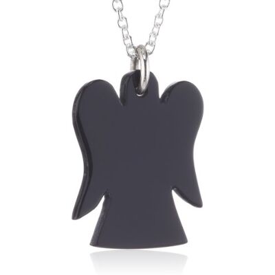 Nina Exclusiv jewelry Damen-Halskette mit Onyx 925 Sterling Silber 1396 Nina Exclusiv jewelry Damen-Halskette mit Onyx 925 Sterling Silber 1396