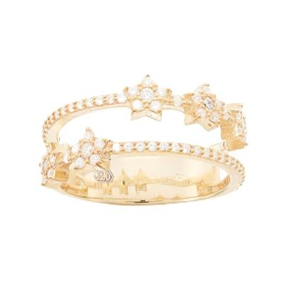 Brilio Silver Ring Beautiful Gold Plated Ring with Stars RI095Y Circuit: 56 mm sBS3608-56, Estándar, Nicht-Edelmetall, Kein Edelstein Brilio Silver Ring Beautiful Gold Plated Ring with Stars RI095Y Circuit: 56 mm sBS3608-56, Estándar, Nicht-Edelmetall, Kein Edelstein