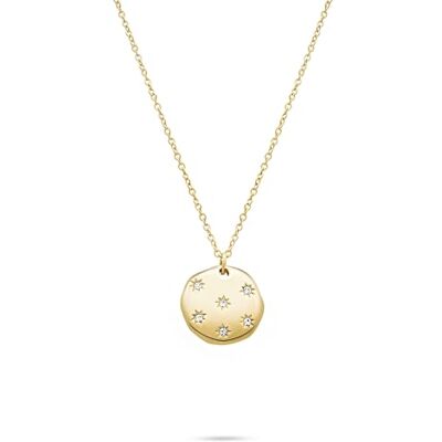 Tamaris Halskette für Damen, Halsschmuck mit Plättchen Anhänger und Zirkonia Steinen, wasserfest aus Edelstahl Tamaris Halskette für Damen, Halsschmuck mit Plättchen Anhänger und Zirkonia Steinen, wasserfest aus Edelstahl