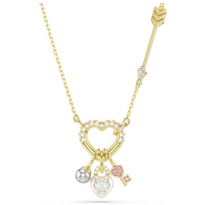 Swarovski Idyllia Anhänger, Verschiedene Schliffe, Herz, Schlüssel, Rosa, Goldlegierungsschicht Swarovski Idyllia Anhänger, Verschiedene Schliffe, Herz, Schlüssel, Rosa, Goldlegierungsschicht