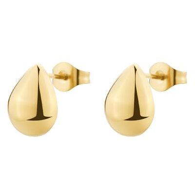 Brosway Perfect Ohrstecker für Damen aus Edelstahl mit 14K-vergoldeter-PVD-Beschichtung in Tropfenform Größe: 1 cm, BPC41 Brosway Perfect Ohrstecker für Damen aus Edelstahl mit 14K-vergoldeter-PVD-Beschichtung in Tropfenform Größe: 1 cm, BPC41