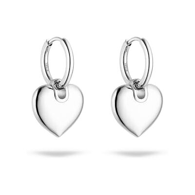 S. Oliver Ohrring Elegante Creolen aus poliertem Edelstahl silber wasserfest & hautfreundlich S. Oliver Ohrring Elegante Creolen aus poliertem Edelstahl silber wasserfest & hautfreundlich