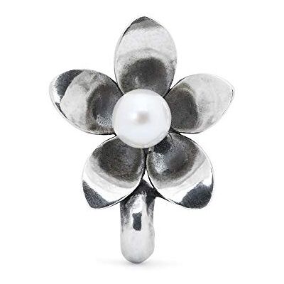 Trollbeads Damen-Bead Anemone Spacer 925 Silber Perle weiß TAGBE-00214 Trollbeads Damen-Bead Anemone Spacer 925 Silber Perle weiß TAGBE-00214