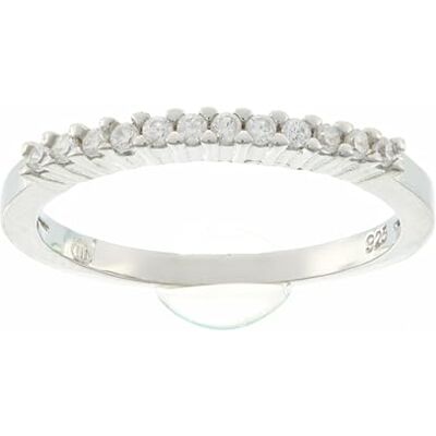 Beneto Ring Silver Ring with AGG187 Crystals Circuit: 54 mm sBE0356-54, Estándar, Nicht-Edelmetall, Kein Edelstein Beneto Ring Silver Ring with AGG187 Crystals Circuit: 54 mm sBE0356-54, Estándar, Nicht-Edelmetall, Kein Edelstein