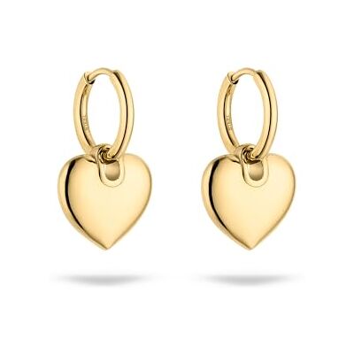 S. Oliver Ohrring Elegante Creolen aus poliertem Edelstahl gold wasserfest & hautfreundlich S. Oliver Ohrring Elegante Creolen aus poliertem Edelstahl gold wasserfest & hautfreundlich