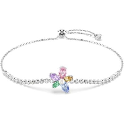 Swarovski x Ariana Grande Armband, Verschiedene Schliffe, Blume, Mehrfarbig, Rhodiniert Swarovski x Ariana Grande Armband, Verschiedene Schliffe, Blume, Mehrfarbig, Rhodiniert