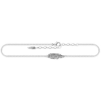 THOMAS SABO Fußkettchen Feder 925 Sterling Silber AK0008-001-21-L27v THOMAS SABO Fußkettchen Feder 925 Sterling Silber AK0008-001-21-L27v