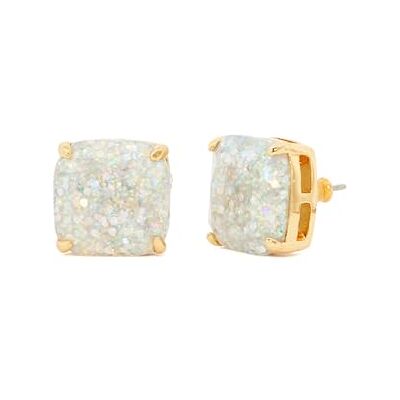 kate spade new york kleine quadratische Bolzen, Opal -Glitzer kate spade new york kleine quadratische Bolzen, Opal -Glitzer