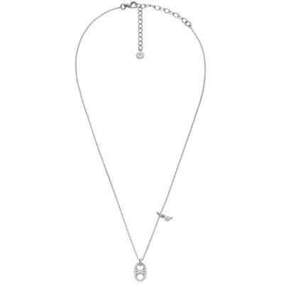 Giorgio Armani Damen Sterling Silber Karabinerverschluss Halskette Giorgio Armani Damen Sterling Silber Karabinerverschluss Halskette