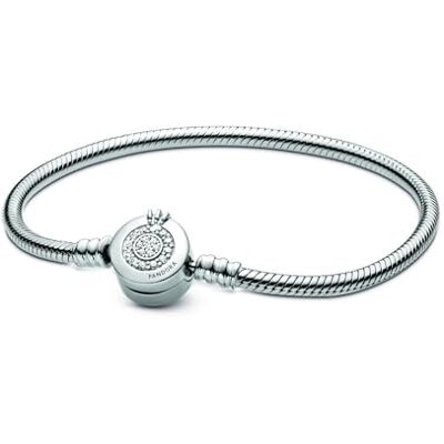 PANDORA Funkelndes Crown O Schlangen-Gliederarmband in Silber 16cm, 599046C01-16 PANDORA Funkelndes Crown O Schlangen-Gliederarmband in Silber 16cm, 599046C01-16