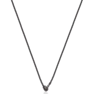 Brosway Knocker Halskette für Herren aus schwarzem PVD Stahl mit Fischgrätgliedern Länge: 51cm, BKC03 Brosway Knocker Halskette für Herren aus schwarzem PVD Stahl mit Fischgrätgliedern Länge: 51cm, BKC03