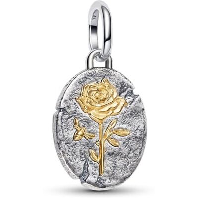 PANDORA Rose Medaillon-Charm 764087C00 Charm Anhänger PANDORA Rose Medaillon-Charm 764087C00 Charm Anhänger
