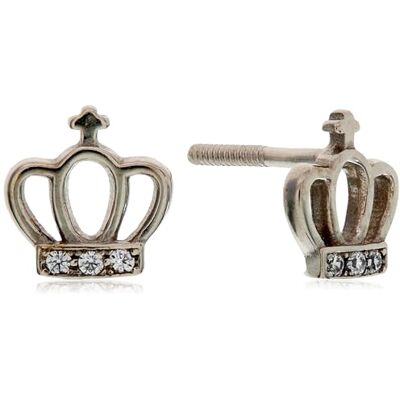 Brilio Silver Ohrringe Silber Ohrringe Krone mit Zirkonia 436 001 00502 04 sBS3678 Marke, Estándar, Nicht-Edelmetall, Kein Edelstein Brilio Silver Ohrringe Silber Ohrringe Krone mit Zirkonia 436 001 00502 04 sBS3678 Marke, Estándar, Nicht-Edelmetall, Kein Edelstein