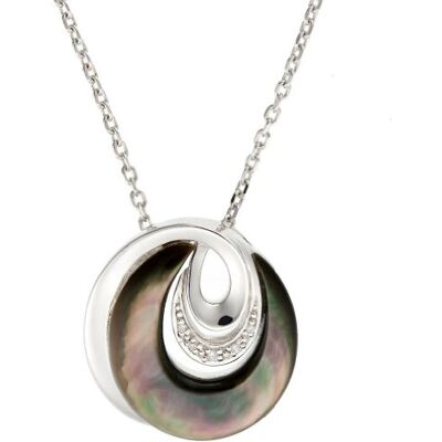 Orphelia Damen Halskette 925 Sterling Silber Perlmutt Zirkonia 45 cm Silber ZH-4612 Orphelia Damen Halskette 925 Sterling Silber Perlmutt Zirkonia 45 cm Silber ZH-4612