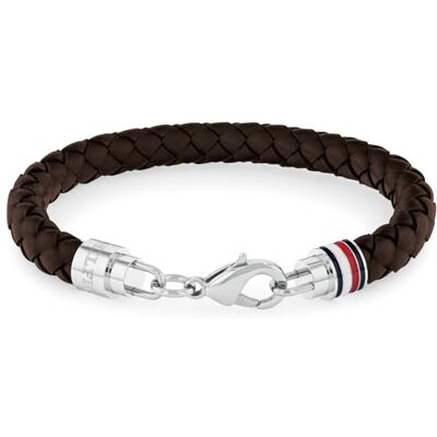 Tommy Hilfiger Jewelry Armband für Herren mit Braunem Leder und Edelstahlverschluss 2790546 Tommy Hilfiger Jewelry Armband für Herren mit Braunem Leder und Edelstahlverschluss 2790546