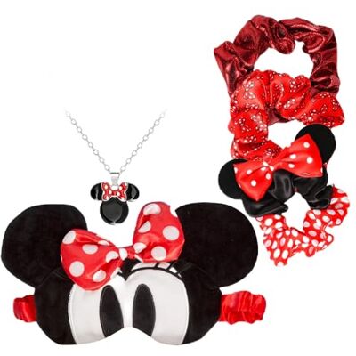 Disney Minnie Mouse Schlafmaske, Haargummi-Set, Halskette und Ohrringe VS700658L.PH Disney Minnie Mouse Schlafmaske, Haargummi-Set, Halskette und Ohrringe VS700658L.PH
